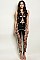 Sleeveless Multi Print Lace up Detail Jumpsuit - Pack of 6 Pieces