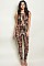 Sleeveless Multi Print Lace up Detail Jumpsuit - Pack of 6 Pieces