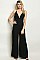 Sleeveless V-neck Wide Leg Jumpsuit - Pack of 6 Pieces