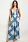 Sleeveless V-neck Printed Wide Leg Jumpsuit - Pack of 6 Pieces