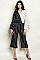 Long Bell Sleeve V-neck Striped Jumpsuit - Pack of 6 Pieces