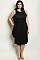 Plus Size Sleeveless Ruffled Midi Dress - Pack of 6 Pieces