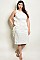 Plus Size Sleeveless Ruffled Midi Dress - Pack of 6 Pieces