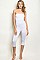 Sleeveless Tube Top Cropped Jumpsuit - Pack of 6 Pieces