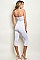 Sleeveless Tube Top Cropped Jumpsuit - Pack of 6 Pieces