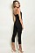 Sleeveless Scoop Neck Cropped Jumpsuit - Pack of 6 Pieces