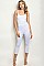 Sleeveless Scoop Neck Cropped Jumpsuit - Pack of 6 Pieces