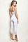 Sleeveless Scoop Neck Cropped Jumpsuit - Pack of 6 Pieces