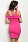 Short FUCHSIA mini Dress - Pack of 6 Pieces