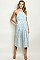 Sleeveless High Neck Printed Detail Cropped Jumpsuit - Pack of 6 Pieces