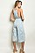 Sleeveless High Neck Printed Detail Cropped Jumpsuit - Pack of 6 Pieces