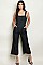 Sleeveless Round Neckline Denim Wash Jumpsuit - Pack of 6 Pieces