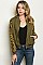 Long Sleeve Faux Fur Leopard Bomber Jacket - Pack of 6 Pieces