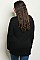 Plus Size Long Sleeve Knotted Detail Jersey Tunic Top - Pack of 6 Pieces