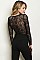 Long Sleeve Over Lace Bodysuit - Pack of 8 Pieces