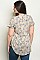 Plus Size Short Sleeve Round Neckline Floral Tunic Blouse - Pack of 6 Pieces