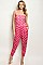 Sleeveless Polka Dot Jersey Jumpsuit - Pack of 6 Pieces