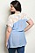Plus Size Short Sleeve Lace Detail Smocked Top - Pack of 7 Pieces