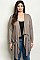 Plus Size Long Sleeve Open Front Jersey Cardigan - Pack of 6 Pieces