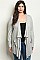 Plus Size Long Sleeve Open Front Jersey Cardigan - Pack of 6 Pieces