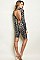 Long Sleeve High Neck Snake Print Jumpsuit - Pack of 6 Pieces