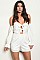 Long Sleeve Off the Shoulder Knotted Front Romper - Pack of 6 Pieces