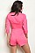 3/4 Sleeve V-neck Side Tie Romper - Pack of 6 Pieces