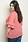 Plus Size Short Ruffled Sleeve Scoop Neck Tunic Top - Pack of 6 Pieces