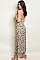 Sleeveless V-neck Leopard Print Tunic Maxi Dress - Pack of 6 Pieces