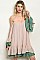 Long Bell Sleeve Cold Shoulder Scoop Neck Tunic Dress - Pack of 6 Pieces
