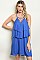 Sleeveless Lace up Detail Ruffled Tunic Dress - Pack of 6 Pieces
