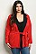 Plus Size Long Sleeves Navy Jacket - Pack of 6 Pieces