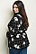 Plus Size Long Sleeves 2Tone Check Floral Jacket - Pack of 6 Pieces