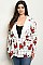 Plus Size Long Sleeves 2Tone Check Floral Jacket - Pack of 6 Pieces