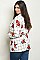 Plus Size Long Sleeves 2Tone Check Floral Jacket - Pack of 6 Pieces