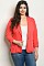 Plus Size Long Sleeves Tailored Blazer - Pack of 6 Pieces