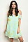Short Sleeve Off The Shoulder Printed Tunic Dress - Pack of 6 Pieces