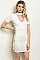 Short Sleeve Choker Neck Lace up Detail Dress - Pack of 6 Pieces