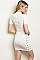 Short Sleeve Choker Neck Lace up Detail Dress - Pack of 6 Pieces