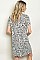Cheetah Leopard Printed Dress - Pack of 6 Pieces