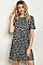 Cheetah Leopard Printed Dress - Pack of 6 Pieces