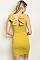 Sleeveless Scoop Neck Ruffled Bodycon Dress - Pack of 6 Pieces