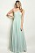 Sleeveless Halter Neck Lace Detail Maxi Dress - Pack of 6 Pieces