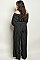 PLUS SIZE OFF SHOULDER STRIPES JUMPSUIT - Pack of  8 Pieces