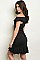 Short Sleeve Off The Shoulder Ruffled Tunic Dress - Pack of 7 Pieces