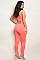 Sleeveless Scoop Neck Bodycon Jumpsuit - Pack of 6 Pieces