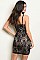Sleeveless Lace Up Detail All Over Lace Dress - Pack of 6 Pieces