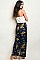 Lace Top Floral Print 2Tone Jumpsuit - Pack of 6 Pieces