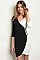 3/4 Sleeve V-neck Color Block Bodycon Dress - Pack of 6 Pieces