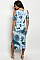 BLUE TYE DYE DRESS Midi Dress - Pack of 5 Pieces